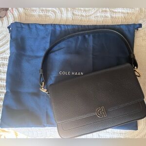 Cole Haan Black Leather Shoulder Bag